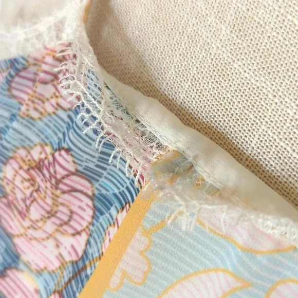 Tularosa Monroe Floral Stripe Halter Maxi Dress - Picture 9 of 9